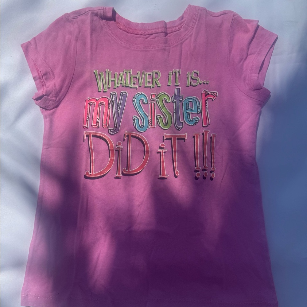 Place Pink 'My Sister Did It' Kids T-Shirt